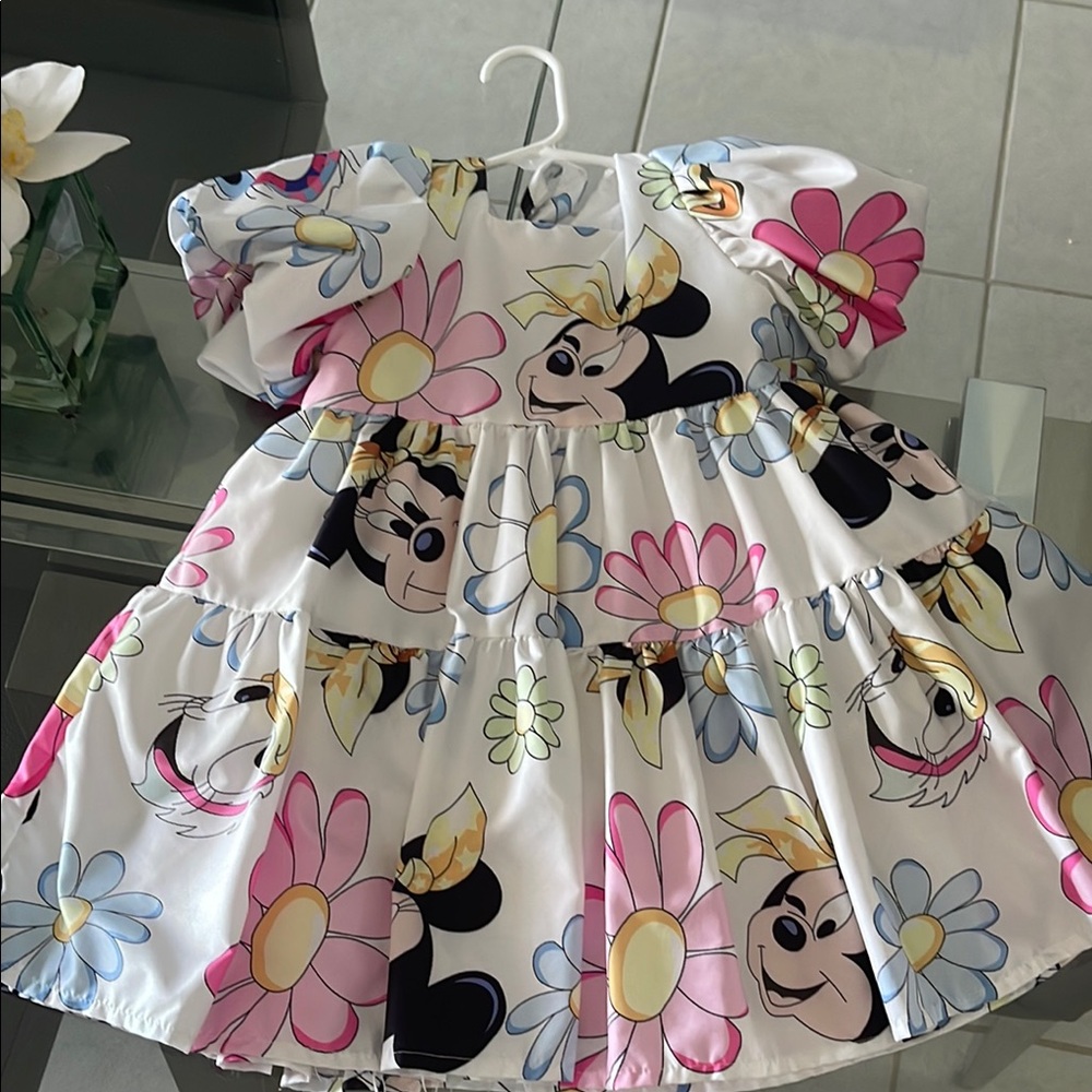 Hand Crafted Cream Puff Sleeve Sundress